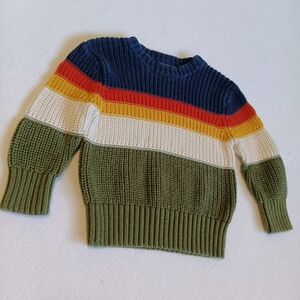 Cat & Jack Sz 12M Fall Colored Ribbed Sweater